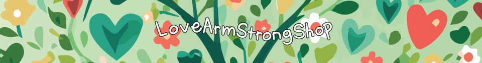 A welcome banner for LoveArmstrong Shop