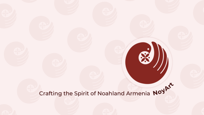 A welcome banner for NoyArt Souvenirs from Armenia