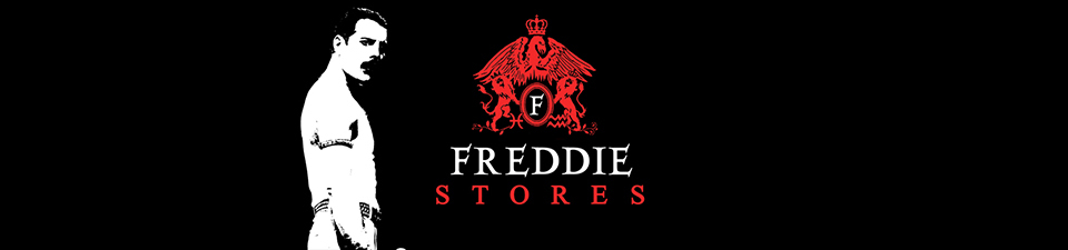 A welcome banner for Freddie Stores