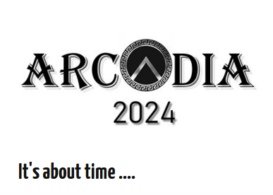 A welcome banner for Arcadia 2024