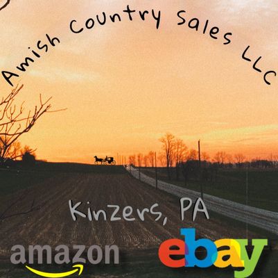 A welcome banner for Amish Country Sales Booth