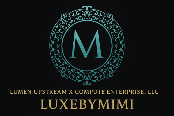 A welcome banner for LuxeByMimi.com