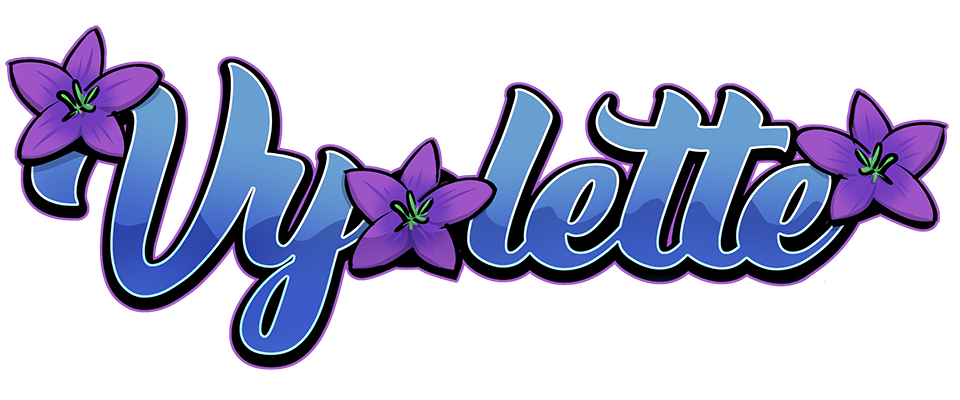 A welcome banner for Vyolette