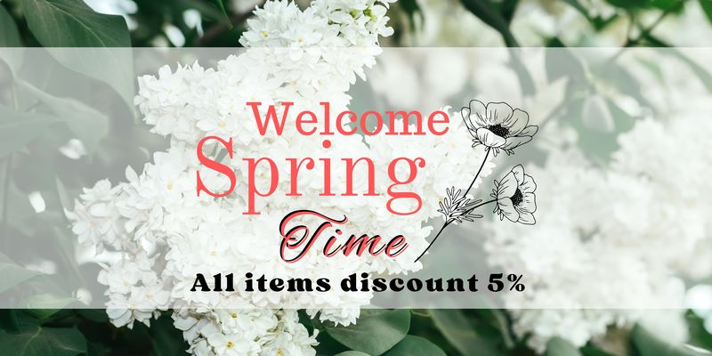 A welcome banner for andi's store