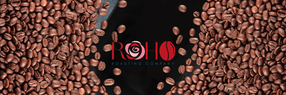 A welcome banner for Fresh coffee beans 