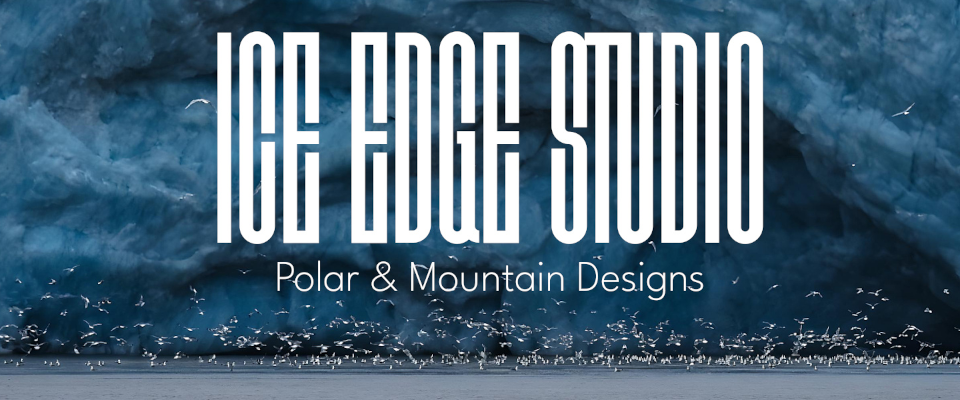 A welcome banner for Ice Edge Studio