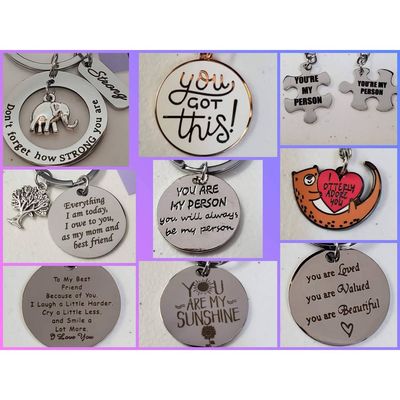 A welcome banner for Keychains and Custom Crafty Things