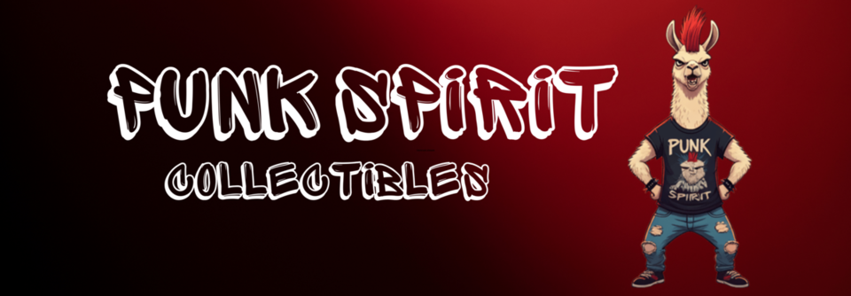 A welcome banner for Punk Spirit Figures