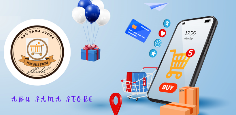 A welcome banner for shehadeh's store