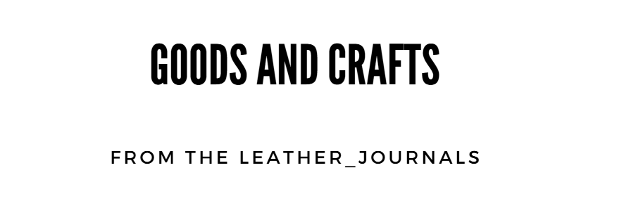 A welcome banner for Leather Journals