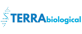 A welcome banner for Terra Biological LLC's booth