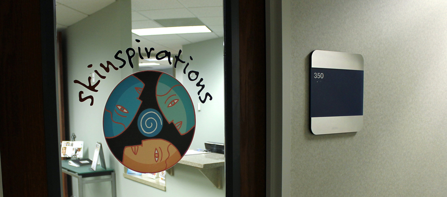A welcome banner for Skinspirations