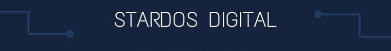 A welcome banner for Stardos Dijital