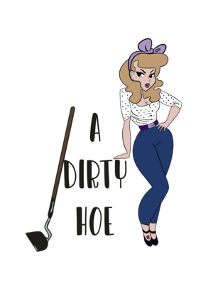 A welcome banner for A Dirty Hoe Treasures