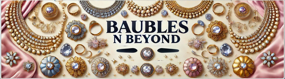 A welcome banner for Baubles N Beyond
