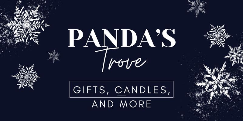 A welcome banner for Panda's Trove 