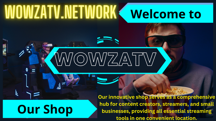 A welcome banner for Wowza TV Outlet Store