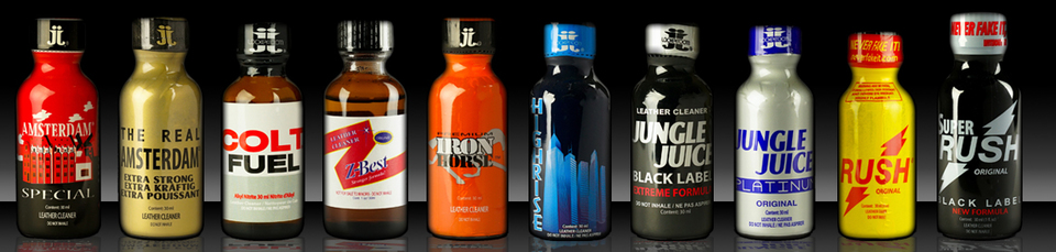A welcome banner for Rush Jungle Juice Poppers Leather Cleaner