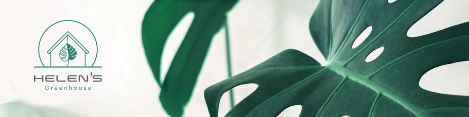 A welcome banner for Helen's Greenhouse