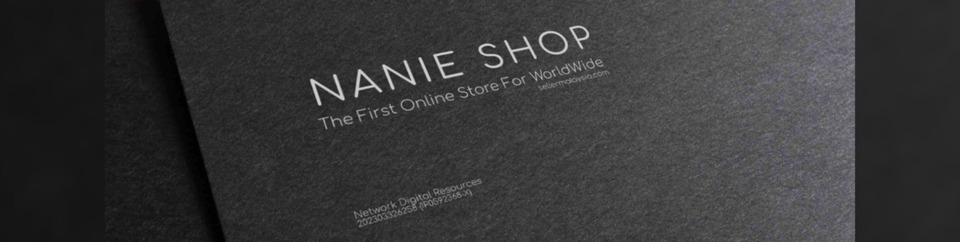 A welcome banner for Nik Syazanani's store