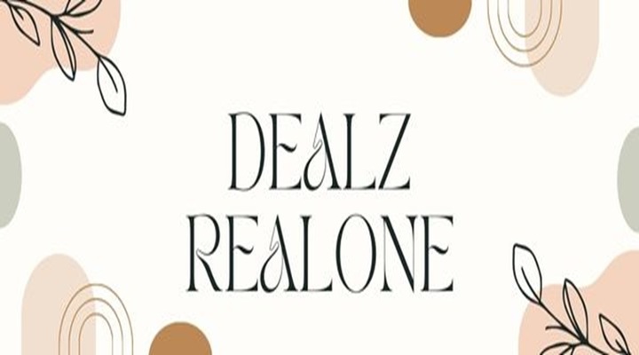 A welcome banner for Dealz Realone