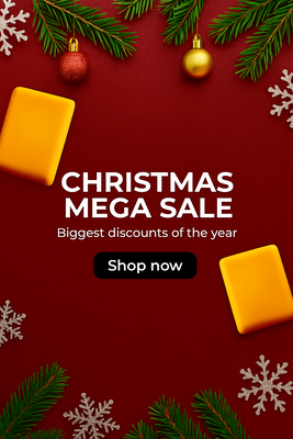 A welcome banner for Tina's store