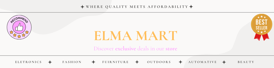 A welcome banner for Geraude's store