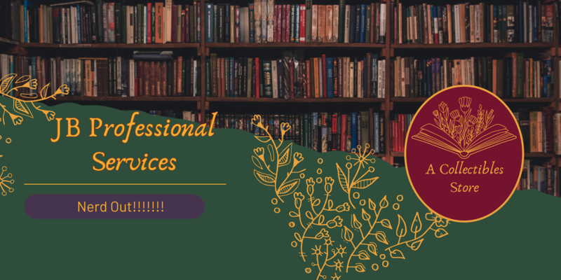 A welcome banner for JB Professional Services - The Collectibles Store