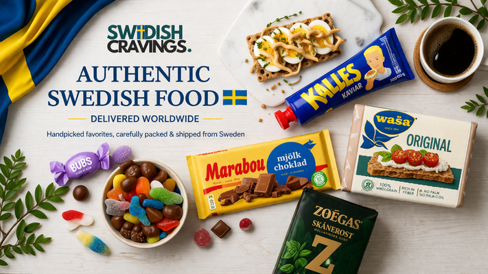 A welcome banner for Swedish Cravings