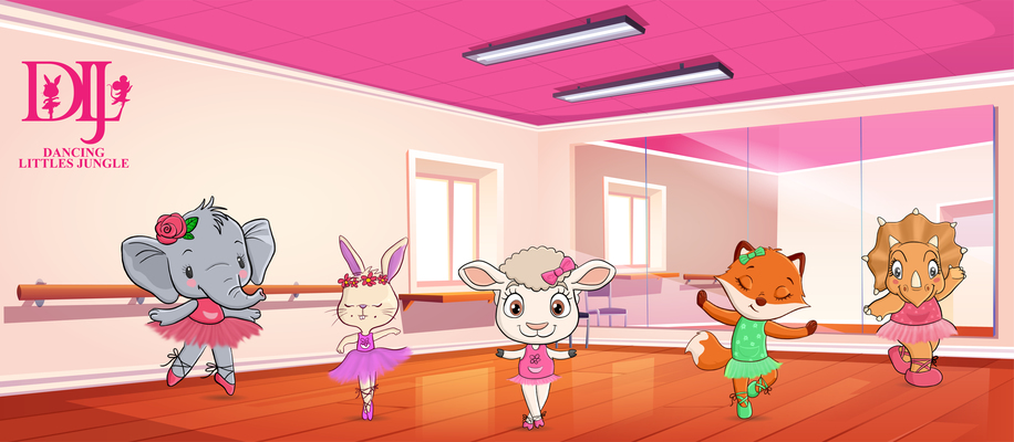 A welcome banner for Dancing Littles Jungle
