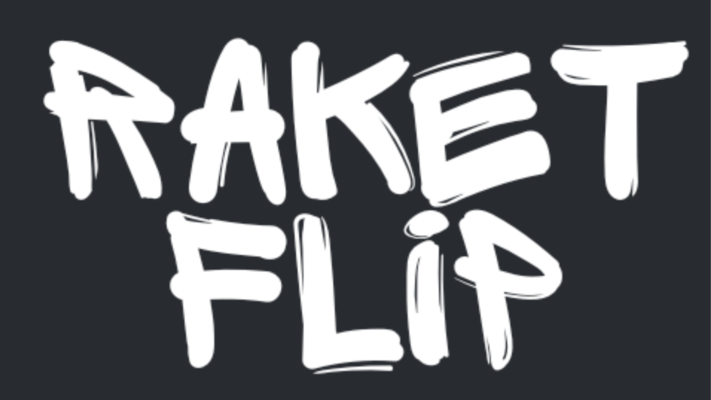 A welcome banner for Raket's store