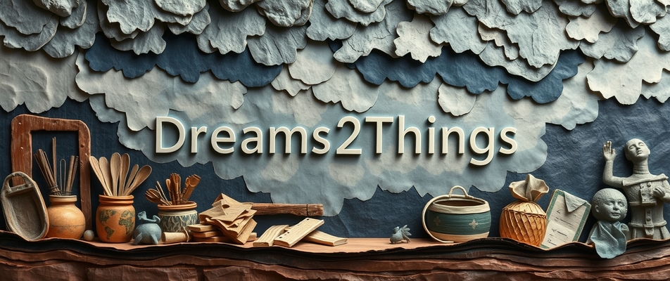A welcome banner for Dreams2things