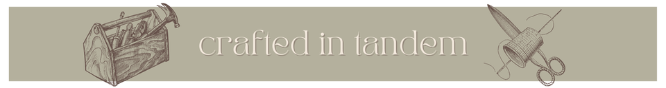 A welcome banner for Crafted in Tandem