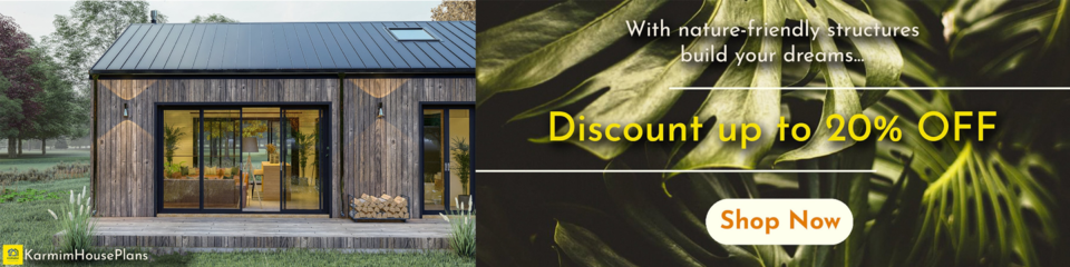 A welcome banner for Karmim House Plans
