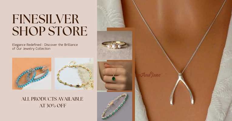 A welcome banner for Finesilvershopstore