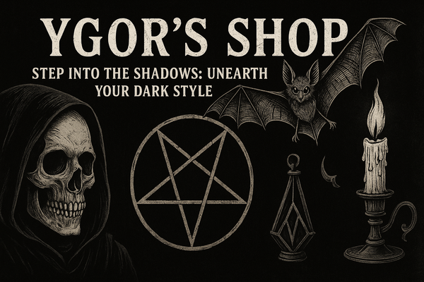 A welcome banner for Ygors shop