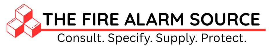 A welcome banner for The Fire Alarm Source