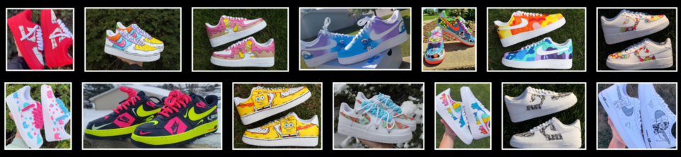 A welcome banner for Style Reels - Custom Air Force 1 Sneakers - Mens and Womens Nike Sneakers