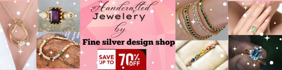 A welcome banner for finesilverdesignshop