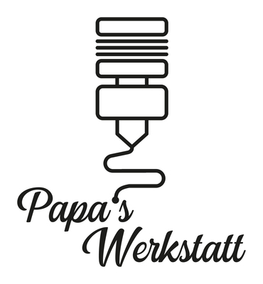 A welcome banner for Papa´s Werkstatt the Cosplay Shop