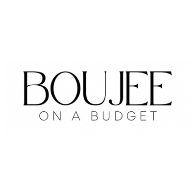 A welcome banner for Boujee On A Budget