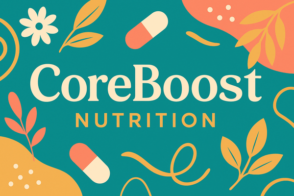 A welcome banner for CoreBoost Nutrition