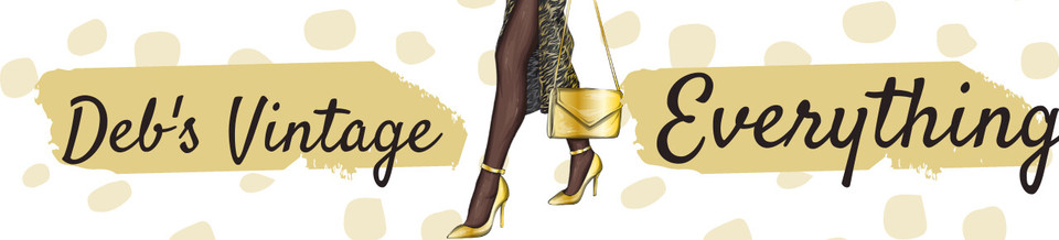 A welcome banner for Deb's Vintage Everything