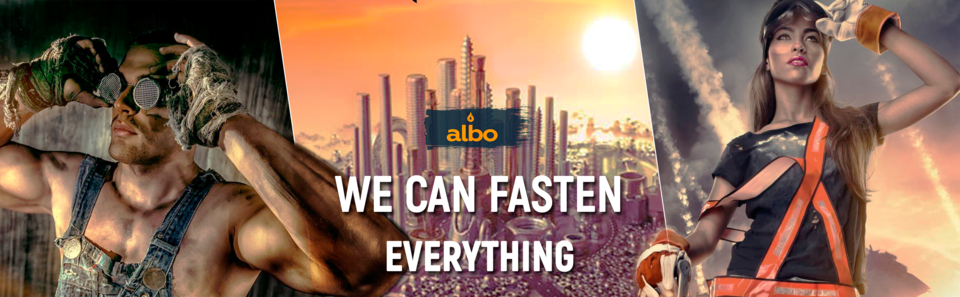 A welcome banner for AlboStore | Zip Ties, Bolts, Nuts & Connectors – Fast US Shipping