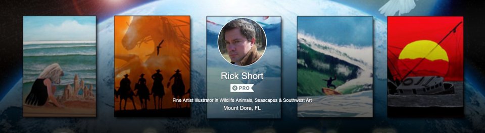 A welcome banner for Scenic Earth Studios Fine Art Gallery