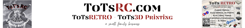 A welcome banner for ToTsRC_ToTsRETRO's Booth