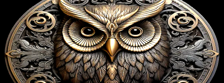 A welcome banner for AncientOwlDesigns