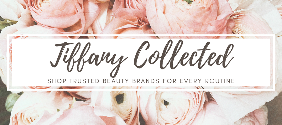 A welcome banner for Tiffany Collected, Shop Trusted Beauty Brands for Every Routine