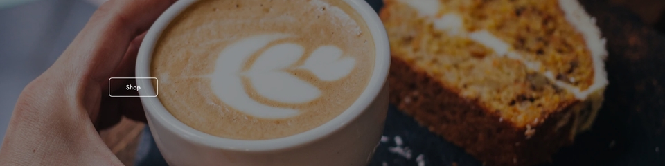 A welcome banner for Gourmet Roasted Coffee LLC