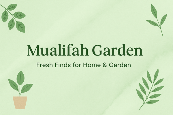 A welcome banner for Mualifah garden
